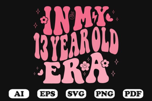 In My 13 Year Old Era Wavy Svg T-shirt