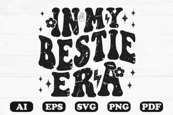 In My Bestie Era T-Shirt Design: A Retro-Inspired Embroidery Pick