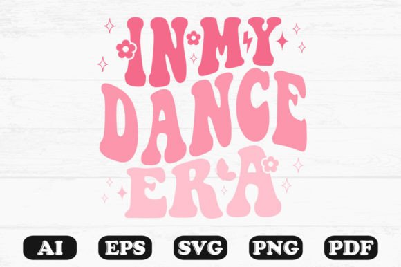 In My Dance Era Retro Wavy Svg