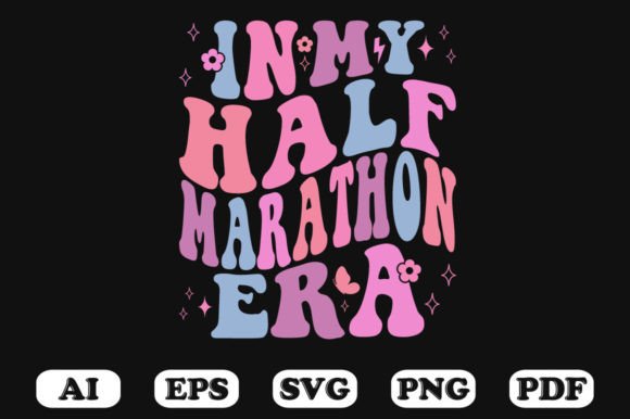 In My Half-Marathon Era Retro Wavy SVG
