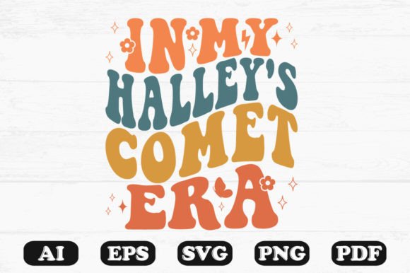 In My Halley's Comet Era Retro Wavy SVG Review