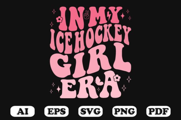 In My Ice Hockey Girl Era Retro Wavy SVG Review