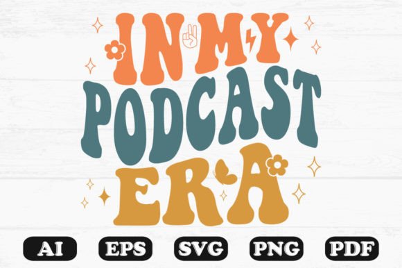 In My Podcast Era Retro Wavy SVG Review
