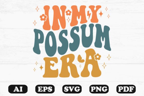 In My Possum Era Retro Wavy Svg T-shirt